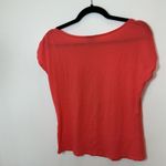 Cowgirl Hardware Coral Rhinestone Cross Short Sleeve T Shirt Top S Orange Photo 3