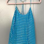 Lilly Pulitzer Ariel Blue Gold Maisy Silk Blend Racerback Camisole Top S Photo 0