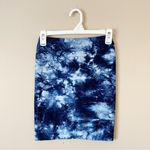 Bebe  | Blue Tie Dye Stretch Mini Skirt Sz S Photo 1