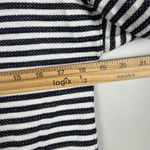 Talbots T by Sweater Women's Small White Navy Striped Knit Cowl Neck Pullover Photo 6