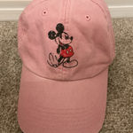 Women's Mickey Mouse Disney Parks Pink Adjustable Strapback Baseball Cap Hat Photo 0