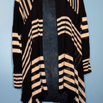 Adrienne Vittadini THIN  Woman Striped Black and White Women's Cardigan 3X Photo 0