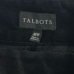 Talbots  Velveteen Wide Leg Pants Black Size 16W Christmas Holiday Dressy Velvet Photo 6