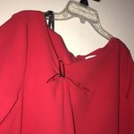 Calvin Klein NWOT - - $134 Stretch Solid Red Bell Sleeve Sheath Dress Size 14 Photo 2