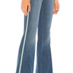 L'Agence Solana Bell Bottom Flare Jean 26 Side Stripe Western Luxury Cowgirl Photo 0