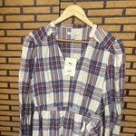 Free Assembly White Plaid Dress Size Medium Photo 2