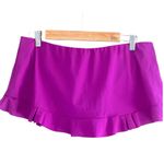 Profile by Gottex Women's Starlet Skirted Hipster Bikini Bottom Purple Size M Photo 8