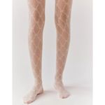 Free People  Ribbon Chain Tight in Cream One Size New Womens Nylons Pantyhose Photo 3