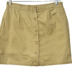Allyson Whitmore Skort Womens Size 12P Tan Twill Button Up Zip Shorts Golf Casua Photo 0