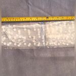New in Package Sheer White Tulle Polka Dot Elbow Length Gloves Photo 2