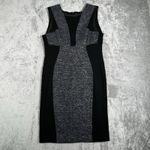 Yoana Baraschi Dress Women 12 Gray Black Yellow Marled Sheath Career Business Photo 1