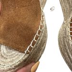 Marc Fisher LTD Women's Alita Platform Brown Suede Wedge Espadrilles Size 11 Photo 4