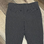 Anthropologie  Slim Fit Pant 0 Black Micro Dot Rockabilly Goth Pinup Vintage Photo 8