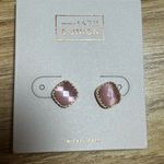 14th & Union  Gold-Trimmed Pink Earrings Photo 2