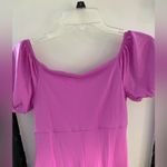 Susana Monaco NWT  Purple High Low off the shoulder puff sleeve dress Photo 4