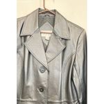 Worthington Black Women's 100% Genuine Leather Jacket Blazer - Size Medium Photo 1