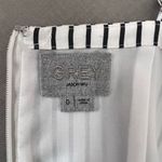 Jason Wu  gray asymmetric white and gray stripe sundress Photo 6