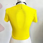 Yellow Mesh Star Top, Y2K, Rave, Festival, Clubwear, Cybercore, Small, Indie Photo 2