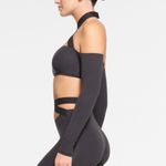 SKIMS NWOT  Onyx Black Fits Everybody Wrap Long Sleeve Super Cropped Top Photo 1