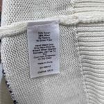 Talbots  Sweater‎ Womens Medium Petite Cream Black Wool Blend Bell Sleeve Holiday Photo 6