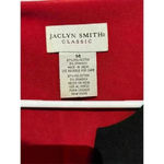 Jaclyn Smith Vintage Red & Black Colorblock Jacket Sz 14 Mob Wife Old Money Photo 6