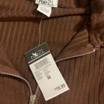 Rue 21 ⭐️ Brown Ribbed Bodysuit w/ Zipper Y2K NWT Photo 4