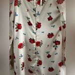 We Wore What  Optic White Multi Floral Puff
Sleeve Cowl Neck Mini Dress sz 4 Photo 9