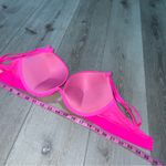 PINK - Victoria's Secret VS NWT Wear everywhere super push-up Pink Lace Underwire Bra leopard 34 C Photo 5