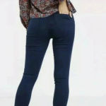 Free People  We The Free Feel Alright Stretch Skinny Jeans Blue Size 31 Photo 3