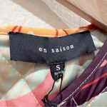 En Saison Floral Quilted Puff Sleeve Baby Doll Mini Dress Size Small NWT Blue Photo 6