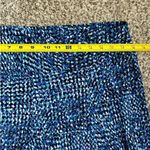 Roz & Ali 🦋  Blue Purple Midi Skirt Large Formal Casual Colorful Stretch Comfy Photo 2