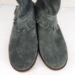 Coolway Grey Suede Fringe Ankle Boot Booties Boho Comfort Shoes Size 8 Photo 5