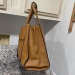 Vince Camuto ELVAN-TO Pebbled Leather Tote in Walnut Brown Large Photo 4