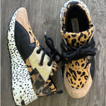 Steve Madden Steve‎ Madden Cliff Animal Print Chunky Platform Sneakers Women's Size 7.5 Photo 0