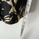 William B Dress Womens 4 Black White Floral Silk Sleeveless V Neck Made USA Photo 5