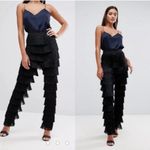 Lavish Lice Lavish Alice NWT Black Tiered Fringe Pants XS Photo 2