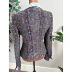 Armani Collezioni Vintage Tweed Wool Jacket Colorful Nubs Sz 6 Made n Italy Photo 3