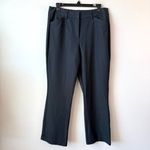 Nanette Lepore  High Waisted‎ Trouser Pants Womens Size 10 Black Sheen Bootcut Photo 2