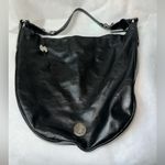 Lodi Los Angeles Black Leather Rodeo Chain Meredith Hobo Shoulder Bag, RFID Photo 2