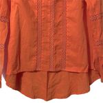 Free People Free‎ People orange coral beaded peasant blouse XS Photo 2