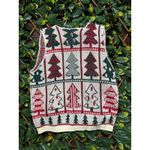 Cabin creek Vintage  Christmas Vest Size Medium Petite Photo 1