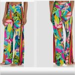Trina Turk 🔥 rainforest wide leg beach swim cover up pants size Xl retail is $165 Photo 1
