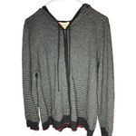 Peck and Peck Women's XL Striped Cashmere Hooded Jacket Multicolor Photo 0