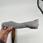 Margaux Womens Modern Classic Round Toe Ballet Flats Light Gray Suede Size 43 Photo 4
