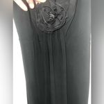 AUW A.U.W Elegant Black Spaghetti Strap with Rose Dress Photo 2