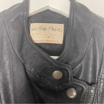 We The Free FREE PEOPLE Fenix Black Moto Jacket Small Photo 6