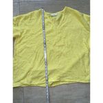 Bryn Walker  Yellow Waffle Like 100% Cotton Top Minimalist Boxy Size M‎ oversized Photo 3