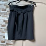 EXPRESS  tulip style mini skirt w belt black Sz 8 Photo 4