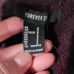 Forever 21  burgundy chenille v-neck cropped sweater Photo 1