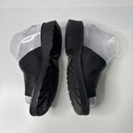 Cherokee VTG 90s  Black Leather Slip On Sandals Slides Y2K Chunky Womens 7 Shoes‎ Photo 4